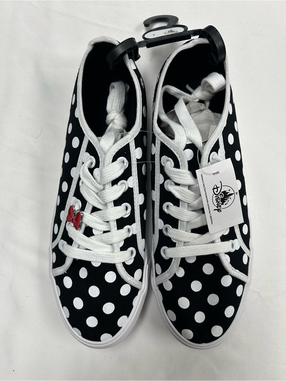 Disney Black & White Polka Dot Minnie Lace-Up Sneakers